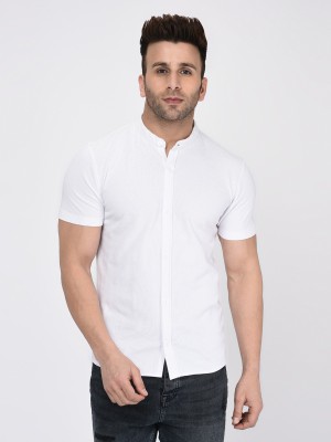 Wild West Men Solid Casual White Shirt