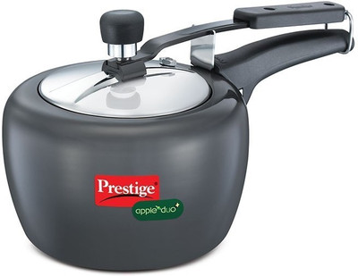 Prestige Apple Duo 2 L Inner Lid Induction Bottom Pressure Cooker(Hard Anodized)