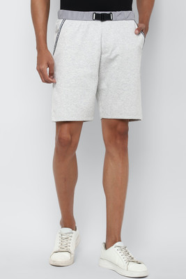 Allen Solly Solid Men Grey Regular Shorts