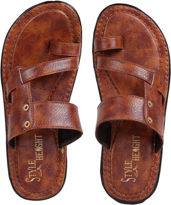 STYLE HEIGHT Men Sandals(Tan , 7)