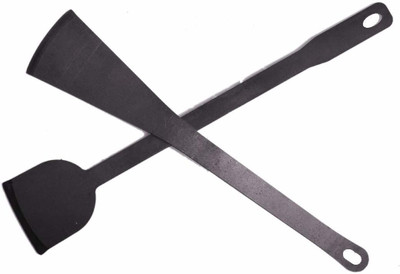 MYNAKSHA Iron Dosa Turner (Black)- Pack of 2… Lifting Spatula(Pack of 1)