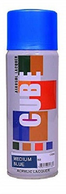 CUBE Cube Aerosol Multi Purpose Spray Paint, 450 ml Blue Spray Paint 450 ml(Pack of 1)