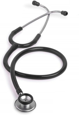 MCP Healthcare Dual Stethoscope with High & Low Frequency Sounds , Diaphragm Bell Chest – Piece Dual Head Stethoscope Stethoscope(Black)