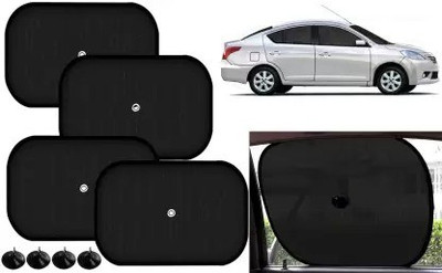 FINCOSTA Side Window Sun Shade For Universal For Car(Black)