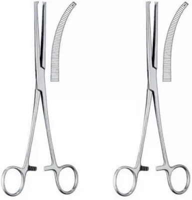 GOLDFINCH Artery forceps kocher curved surgical instrument 8 inch - COMBO of 2 Hemostats Forceps