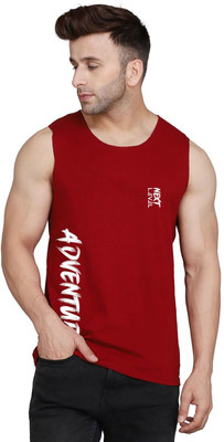 Cryptic Printed Men Round Neck Maroon T-Shirt