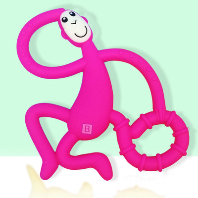 Bembika International Teether - Shape Monkey Pink Teether(Pink)