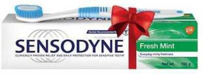 SENSODYNE Sensitive Toothpaste Fresh Mint - 149 g plus free Expert sensitive Toothbrush Toothpaste(149 g)