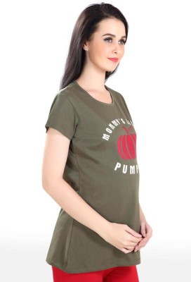 NAPIUS Casual Printed Women Green Top