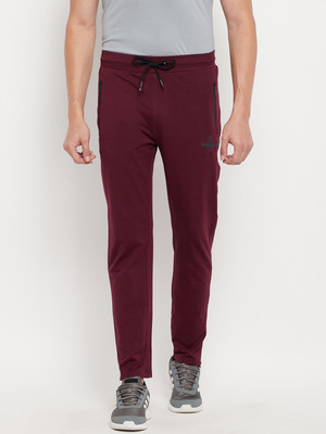 DUKE Solid Men Maroon Track Pants