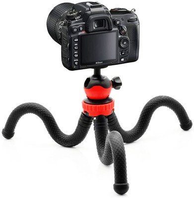 megaking Super flexbile 360 rotating gorilla mobile holder/stand with ball Tripod Kit(Black, Supports Up to 800 g)