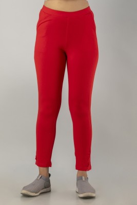 CLOTH KING Regular Fit, Relaxed Women Red Trousers