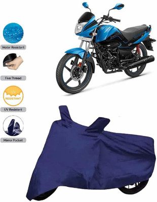 KEDIT Two Wheeler Cover for Hero(Splendor I Smart, Blue)