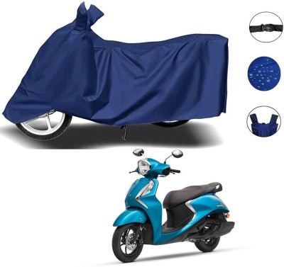 AUTOCAD Waterproof Two Wheeler Cover for Yamaha(Fascino BS6, Blue)