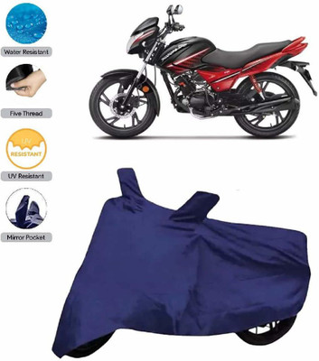 KEDIT Two Wheeler Cover for Hero(Glamour BS6, Blue)