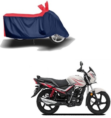 KEDIT Two Wheeler Cover for TVS(Star City Plus, Red, Blue)