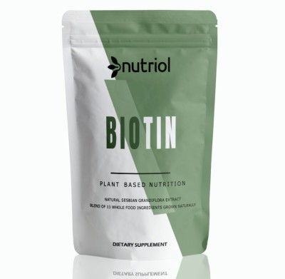 Nutriol Plant Based Biotin 10000+ mcg For Strong Hair & Healthy Skin (S16) Advanced(300 g)