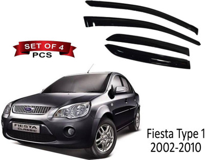 Kunj Autotech For Convertibles Front, Rear Wind Deflector(Tinted Ford Fiesta)