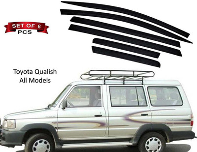 Kunj Autotech For Convertibles Front, Rear Wind Deflector(Tinted Toyota Qualis)