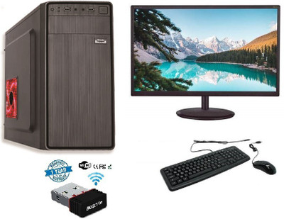 rionix Basic Core i3 (4 GB DDR3/500 GB/120 GB SSD/Windows 10 Pro/15 Inch Screen/1902)(Black)