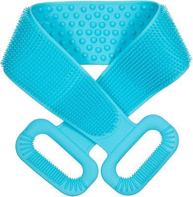 SEE INSIDE Silicone Body Back Scrubber Double Side Bathing Brush for Skin Deep Cleanin 1Pcs