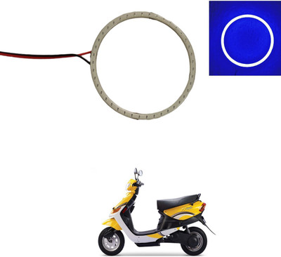 PRTEK 70mm COB Led Angel Eyes Headlight Halo Ring Warning Lamp 157 Projector Lens