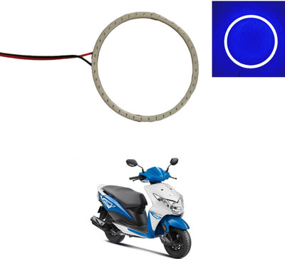 PRTEK 70mm COB Led Angel Eyes Headlight Halo Ring Warning Lamp 44 Projector Lens