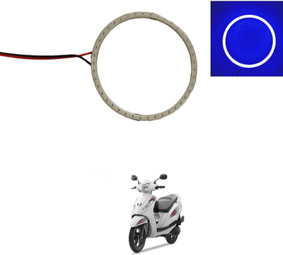 PRTEK 70mm COB Led Angel Eyes Headlight Halo Ring Warning Lamp 176 Projector Lens