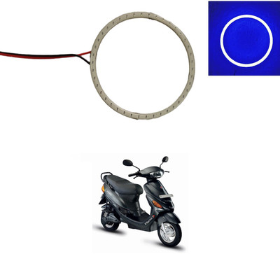 PRTEK 70mm COB Led Angel Eyes Headlight Halo Ring Warning Lamp 57 Projector Lens