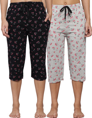 Fit N Fame Women Multicolor Capri