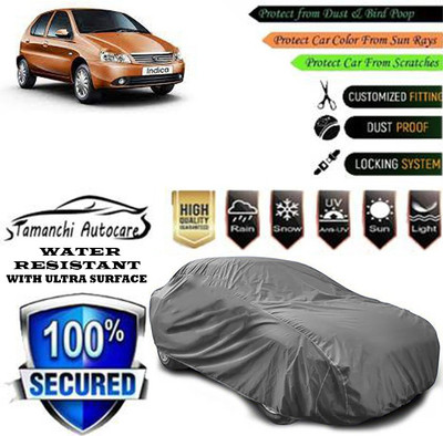 Tamanchi Autocare Car Cover For Tata Indigo GLV(Grey)