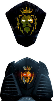 ARFA Sticker & Decal for Scooter(Black, Gold)