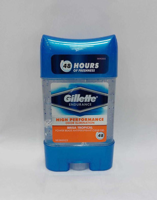 GILLETTE Endurance Brisa Tropical Antiperspirant Clear Gel Deodorant Stick – For Men (70 ml)