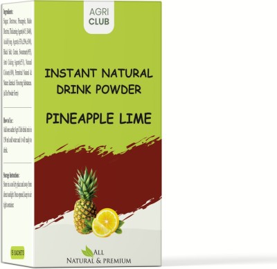 AGRI CLUB Instant Pineapple lime Drink Powder 15 Sachets (each 15 gm) Nutrition Drink(15 Sachets, Pineapple, Lime Flavored)