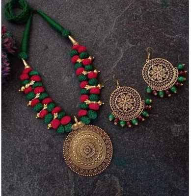 MAYANKS Fabric Gold Jewellery Set(Pack of 1)