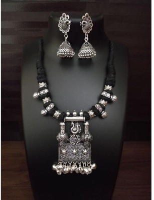 Mayank Fabric Black, Silver Jewellery Set(Pack of 1)