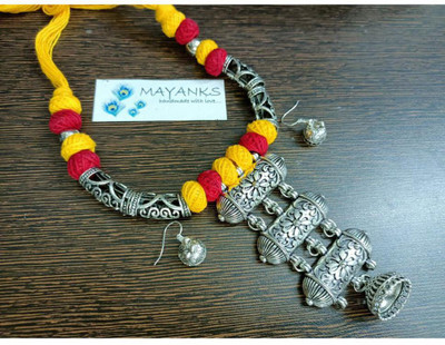MAYANKS Fabric Gold Jewellery Set(Pack of 1)