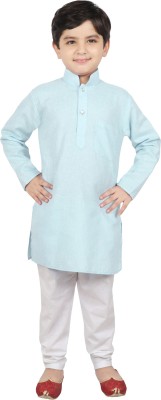 SG Boys Casual Kurta and Pyjama Set(Light Blue Pack of 1)