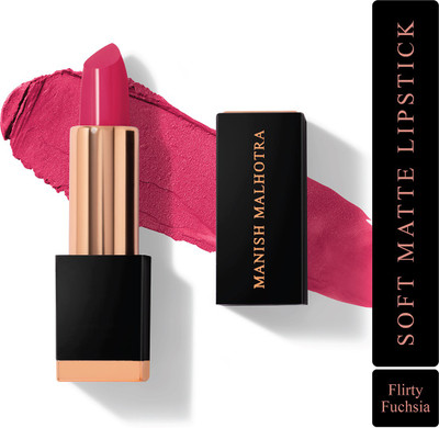 MyGlamm Manish Malhotra Beauty Soft Matte Lipstick(Flirty Fuchsia, 4 g)