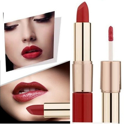 KAIASHA 2 IN 1 RED LIPSTICK AND LIP GLOSS.(MAROON, 10 g)