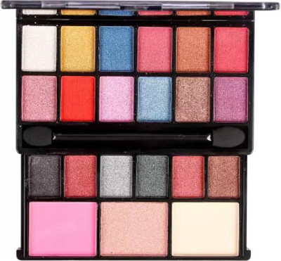tanvi27 MAKEUP KIT - 18 EYESHADOW + 1 BLUSHER + 1 HIGHLIGHTER + 1 COMPACT