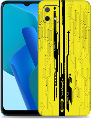 SkinoMania Oppo-A16e Mobile Skin(Yellow-Cyber)