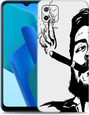SkinoMania Oppo-A16e Mobile Skin(B&W Smoker-Art)