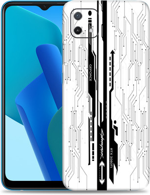 SkinoMania Oppo-A16e Mobile Skin(White-Cyber)