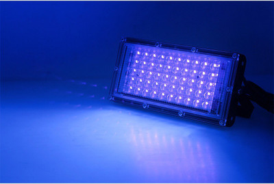 spark world 50 Watt LED Ultra Thin Slim IP65 Metalled Waterproof Flood Light Outdoor Lamp(Blue)