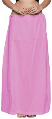 Queensider Light Pink Inskirt For Saree Pure Cotton Petticoat(Free)