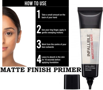 KAIASHA NEW DAY COMFORT INFALLIBLE MATTIFYING MAKEUP BASE PRIMER Primer  - 10 g(TRANSPARENT)