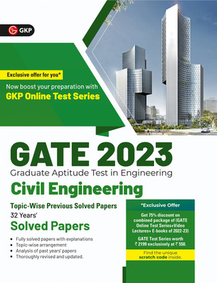 GATE 2023 : Civil Engineering - 32 Years' Topic Wise Previous Solved Papers By GKP(Paperback, G.K. Publications (P) Ltd)
