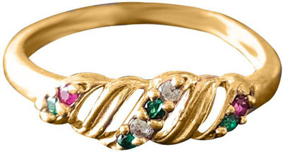 jr fashion Panchaloha (Impon) Fancy Design Bronze Ruby Ring