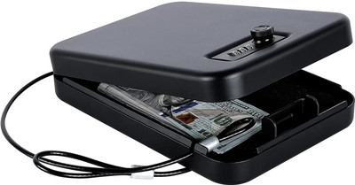 Bestow Safe Locker Box with Combination Pin Access for Travel Car Office Safe Locker(Biometric)